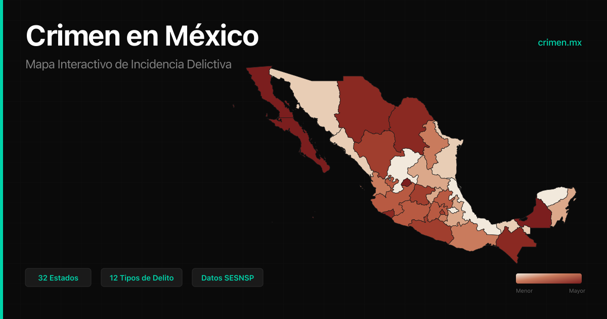 Crimen en México - Mapa Interactivo